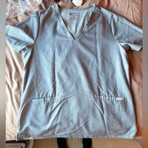 Figs Technical Collection Heather Gray Top